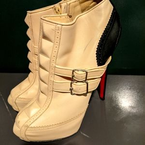 Christian Louboutin 2-Tone Ankle Boots EU 40